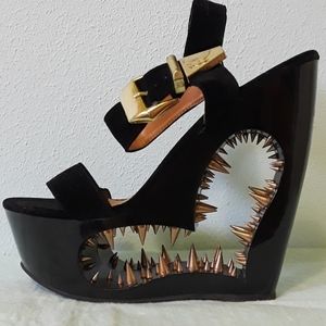 PRICE DROP! Wicked Spiked Wedges